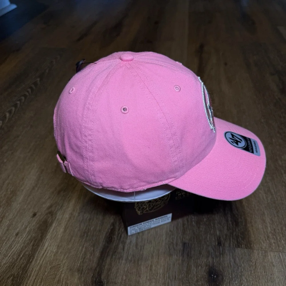 Clearwater Threshers Hat '47 Clean Up Pink Cap MiLB Adjust Strap Shark Phillies‎